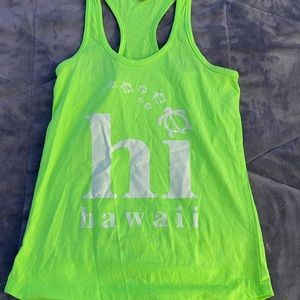 Womens S green tank top